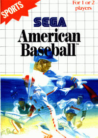 American Baseball PAL Sega Master System PAL box art